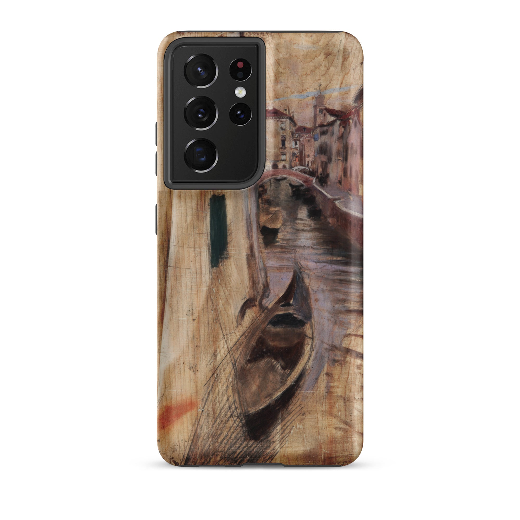 View Into a Venetian Canal Giovanni Boldini Samsung Case, Galaxy S21 Ultra / Matte, Smartphone Venice Canal Scene Case