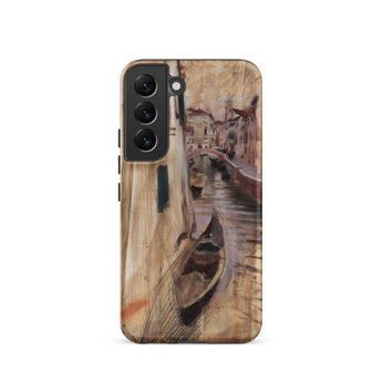 View Into a Venetian Canal - Giovanni Boldini Samsung Case, Galaxy S22 / Matte, Phone Case Impressionistic Painting Venetian Canal Scene