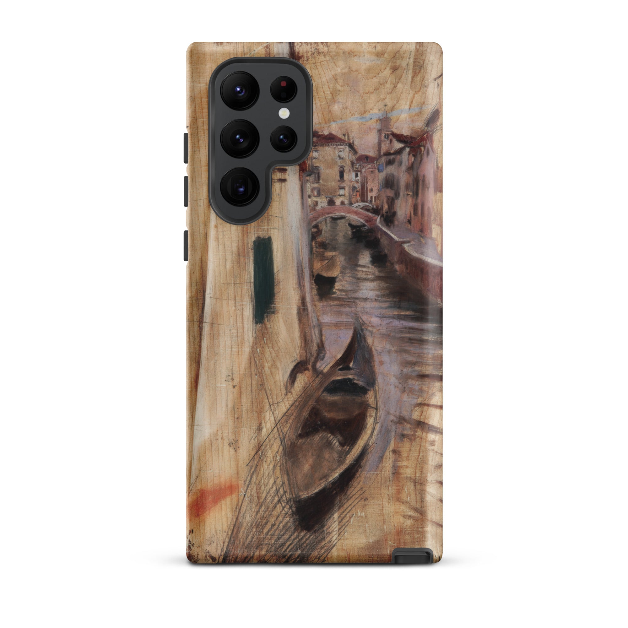 View Into a Venetian Canal Giovanni Boldini Samsung Case, Galaxy S22 Ultra / Matte, Smartphone Case Painted Scene Venetian Canal