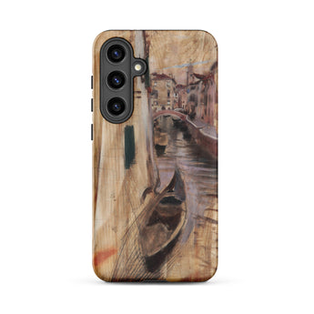 View Into a Venetian Canal - Giovanni Boldini Samsung Case, Galaxy S24 Plus / Matte, Smartphone Venice Canal Scene Phone Case