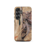 View Into a Venetian Canal - Giovanni Boldini Samsung Case, Galaxy S25 / Matte, Phone Case Painted Scene Venetian Canal Gondola