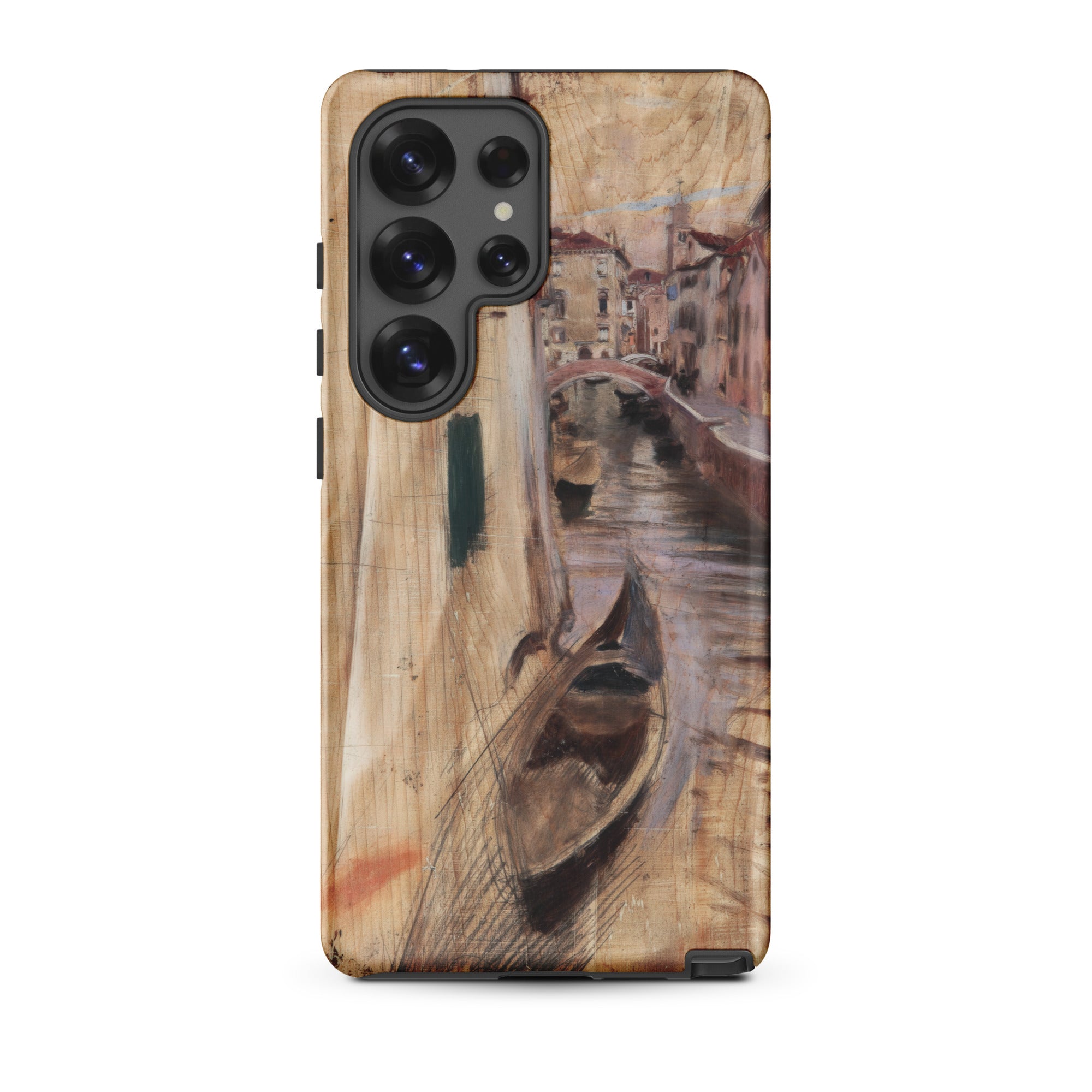 View Into a Venetian Canal Giovanni Boldini Samsung Case, Galaxy S25 Ultra / Matte, Smartphone Venetian Canal Painting Protective Case