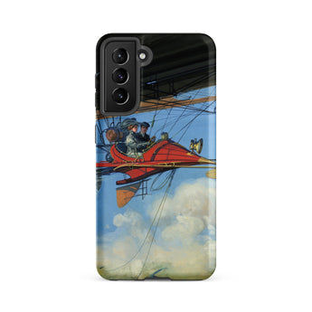 Vintage Air Travel - Harry Grant Dart Phone Case, Samsung Galaxy S21 Fe / Matte, Mobile Cases, Toby Leon