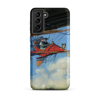 Vintage Air Travel - Harry Grant Dart Phone Case, Samsung Galaxy S21 Plus / Matte, Mobile Cases, Toby Leon