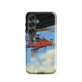 Vintage Air Travel - Harry Grant Dart Samsung Hülle, Galaxy S25 / Glanz, Handyhüllen, Toby Leon