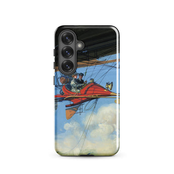 Vintage Air Travel - Harry Grant Dart Samsung Hülle, Galaxy S25 / Glanz, Handyhüllen, Toby Leon