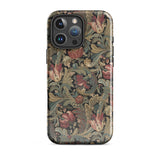 Vintage Floral Pattern Phone Case Iphone 16 Pro Max / Gloss Vintage-inspired Intricate Patterns Pink Muted Flemish Tapestry Traditions,