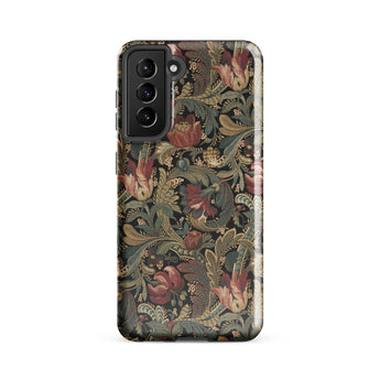 Vintage Floral Pattern Phone Case, Samsung Galaxy S21 Fe / Gloss, Mobile Cases, Toby Leon
