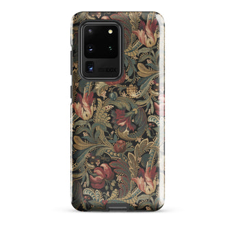 Vintage Floral Pattern Samsung Case, Galaxy S20 Ultra / Gloss, Mobile Phone Cases, Toby Leon