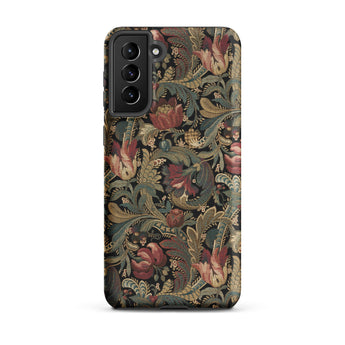 Vintage Floral Pattern Samsung Case, Galaxy S21 Plus / Matte, Mobile Phone Cases, Toby Leon
