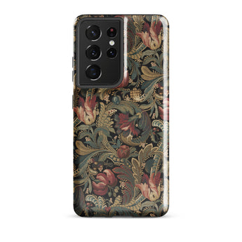 Vintage Floral Pattern Samsung Case, Galaxy S21 Ultra / Gloss, Mobile Phone Cases, Toby Leon