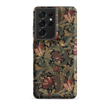 Vintage Floral Pattern Samsung Case, Galaxy S21 Ultra / Matte, Mobile Phone Cases, Toby Leon