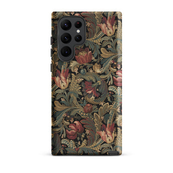 Vintage Floral Pattern Samsung Case, Galaxy S22 Ultra / Matte, Mobile Phone Cases, Toby Leon