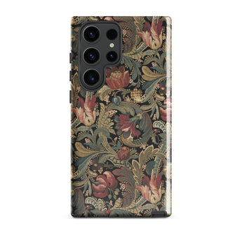 Vintage Floral Pattern Samsung Case, Galaxy S23 Ultra / Gloss, Mobile Phone Cases, Toby Leon