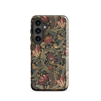 Vintage Floral Pattern Samsung Case, Galaxy S24 / Gloss, Mobile Phone Cases, Toby Leon
