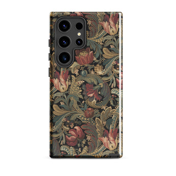 Vintage Floral Pattern Samsung Case, Galaxy S24 Ultra / Gloss, Mobile Phone Cases, Toby Leon