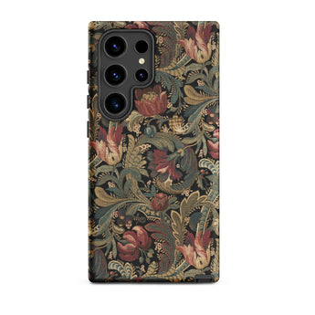 Vintage Floral Pattern Samsung Case, Galaxy S24 Ultra / Matte, Mobile Phone Cases, Toby Leon