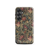 Vintage Floral Pattern Samsung Case, Galaxy S25 / Gloss, Mobile Phone Cases, Toby Leon