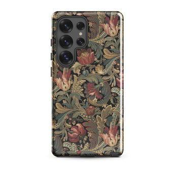 Vintage Floral Pattern Samsung Case, Galaxy S25 Ultra / Gloss, Mobile Phone Cases, Toby Leon