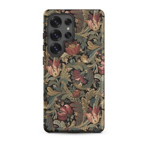 Vintage Floral Pattern Samsung Case, Galaxy S25 Ultra / Matte, Mobile Phone Cases, Toby Leon
