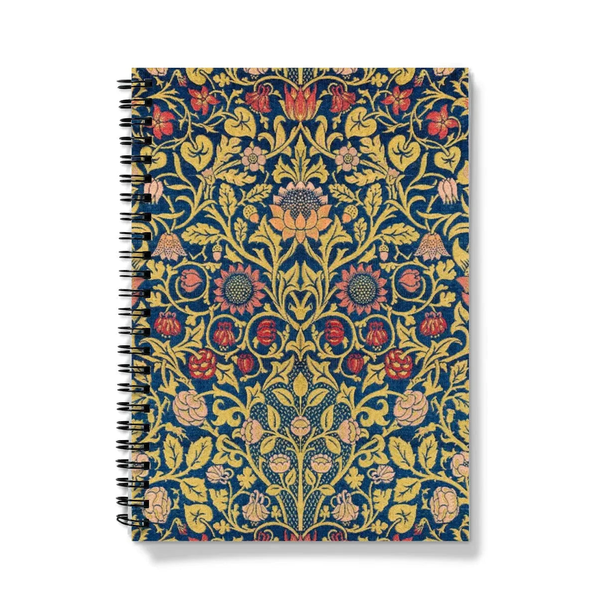 Violet And Columbine By William Morris Notebook - A5 / Graph - Notebooks & Notepads - Aesthetic Art