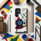 Violet - Wassily Kandinsky Phone Case White Phone Case Vibrant Abstract Design Bold Black Wassily Kandinsky Iphone, Violet Kandinsky, Iphone