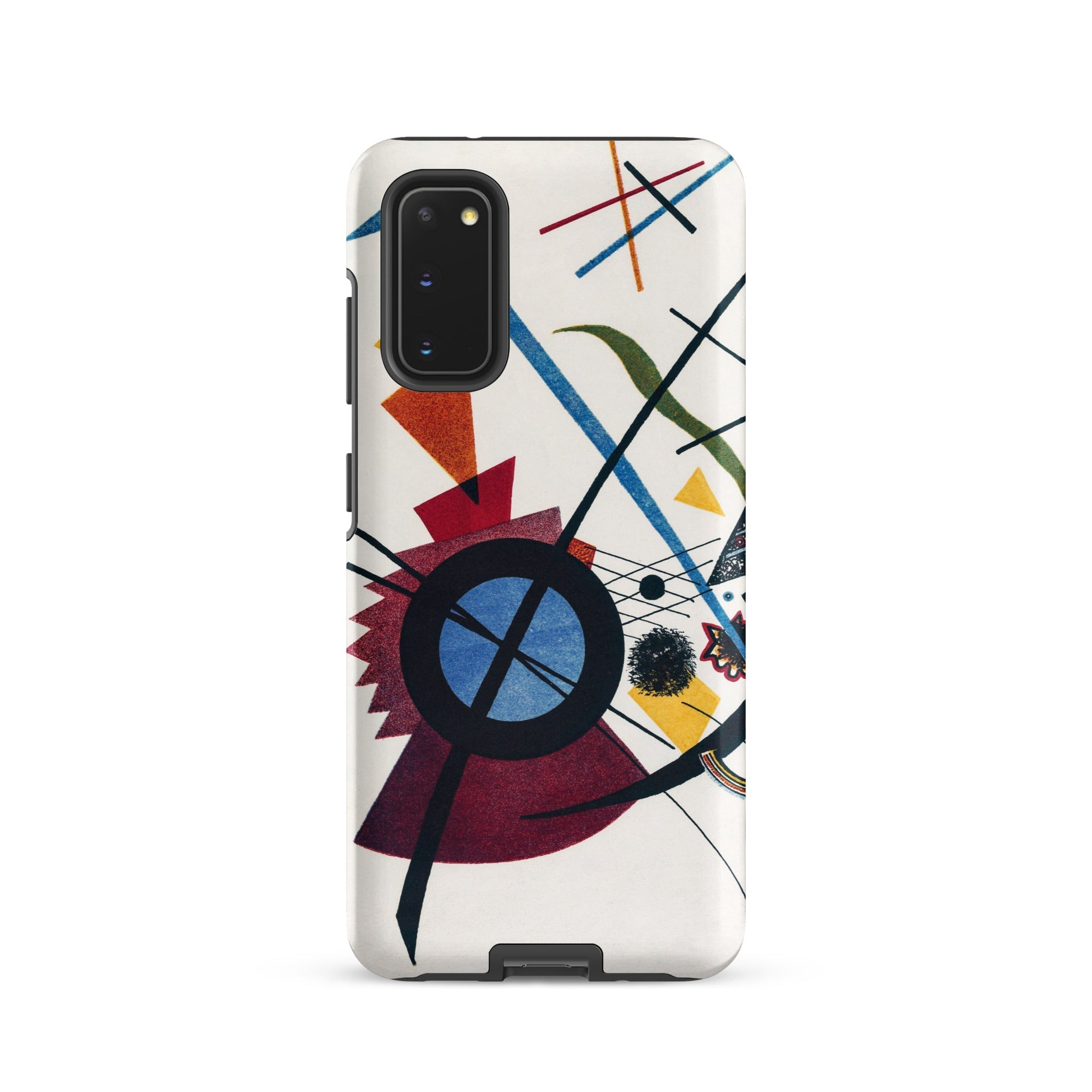 Violet Wassily Kandinsky Samsung Case, Galaxy S20 / Matte, White Smartphone Case Abstract Geometric Design