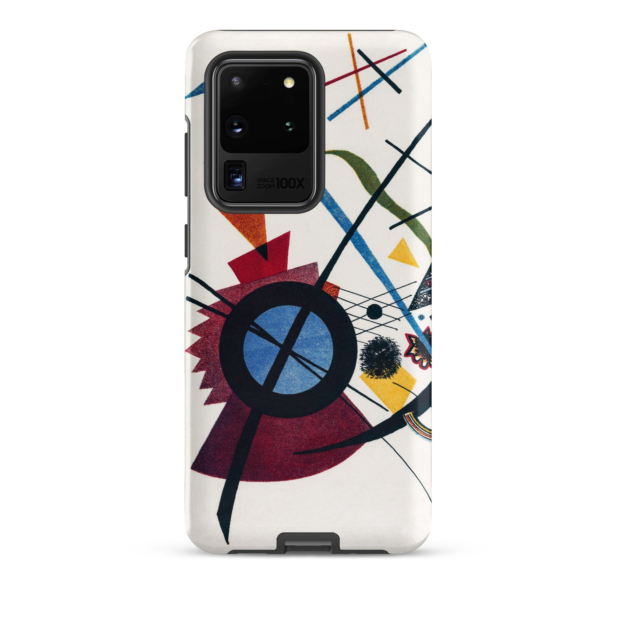 Violet Wassily Kandinsky Samsung Case, Galaxy S20 Ultra / Matte, White Smartphone Case Abstract Colorful Geometric Design