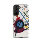 Violet Wassily Kandinsky Samsung Case, Galaxy S21 Fe / Matte, Smartphone Case Abstract Art Design Colorful Lines Shapes