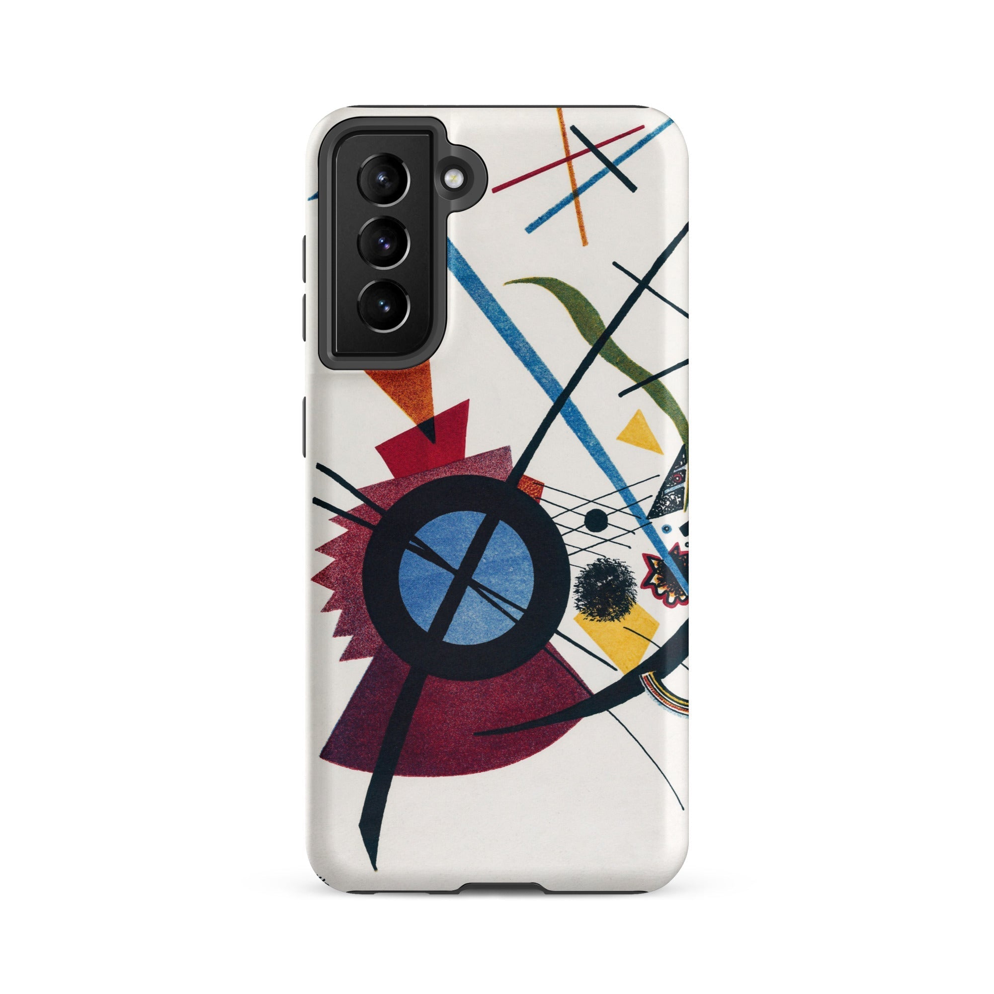 Violet Wassily Kandinsky Samsung Case, Galaxy S21 Fe / Matte, Smartphone Case Abstract Art Design Colorful Lines Shapes