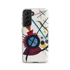Violet Wassily Kandinsky Samsung Case, Galaxy S21 / Matte, White Phone Case Abstract Geometric Design