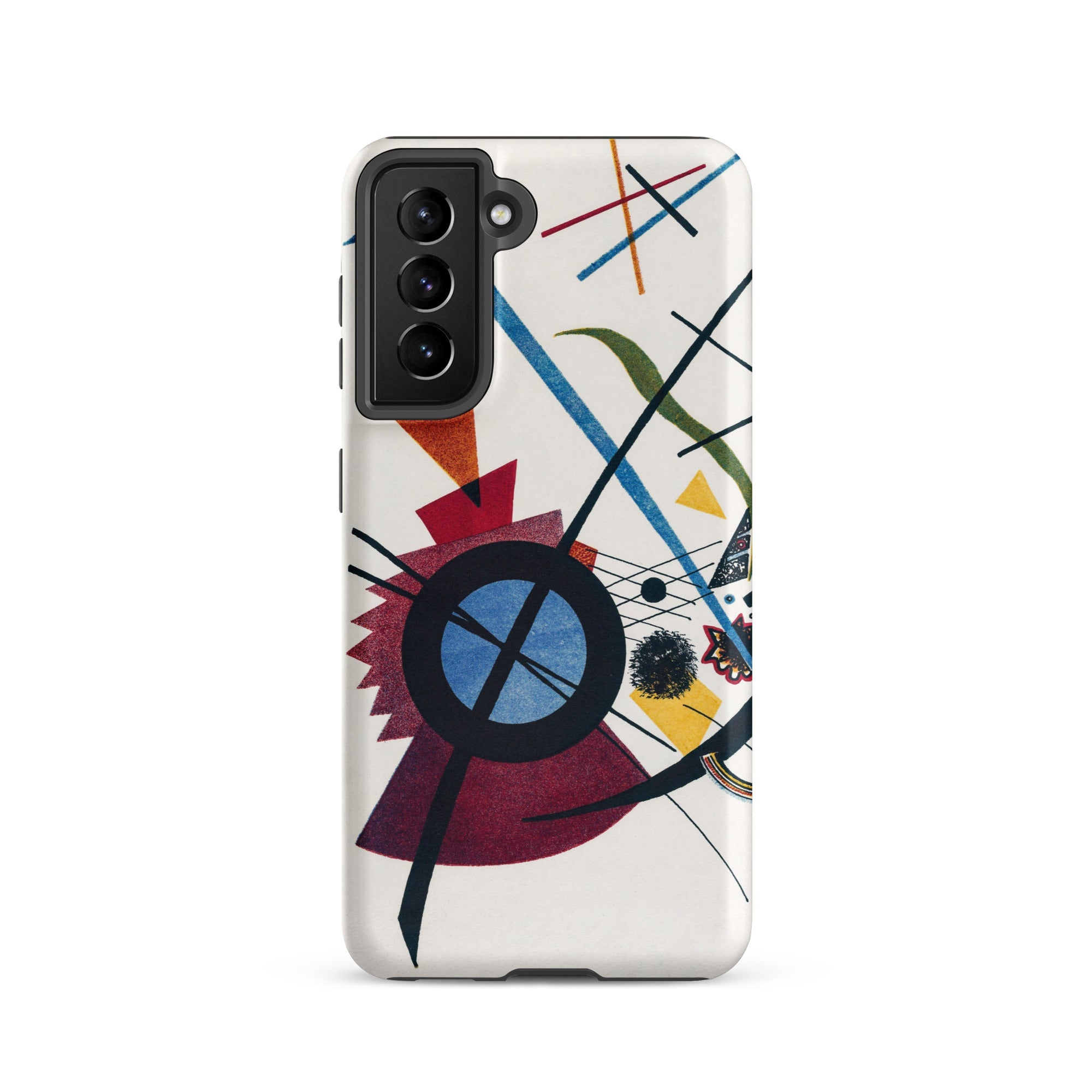 Violet Wassily Kandinsky Samsung Case, Galaxy S21 / Matte, White Phone Case Abstract Geometric Design