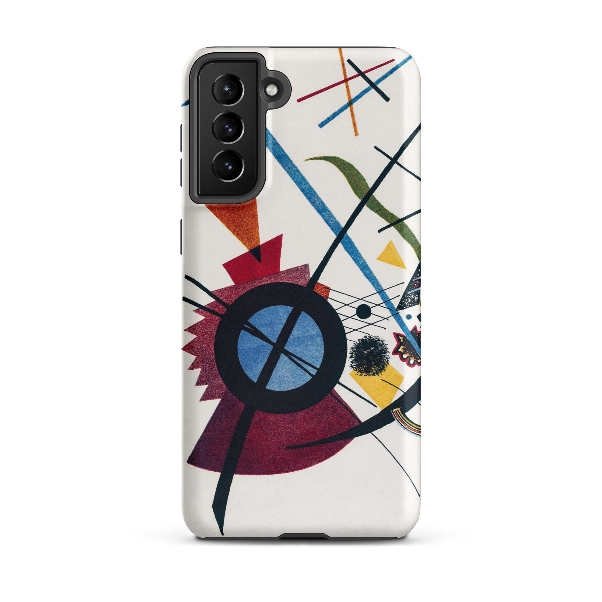 Violet Wassily Kandinsky Samsung Case, Galaxy S21 Plus / Matte, White Smartphone Case Abstract Geometric Design