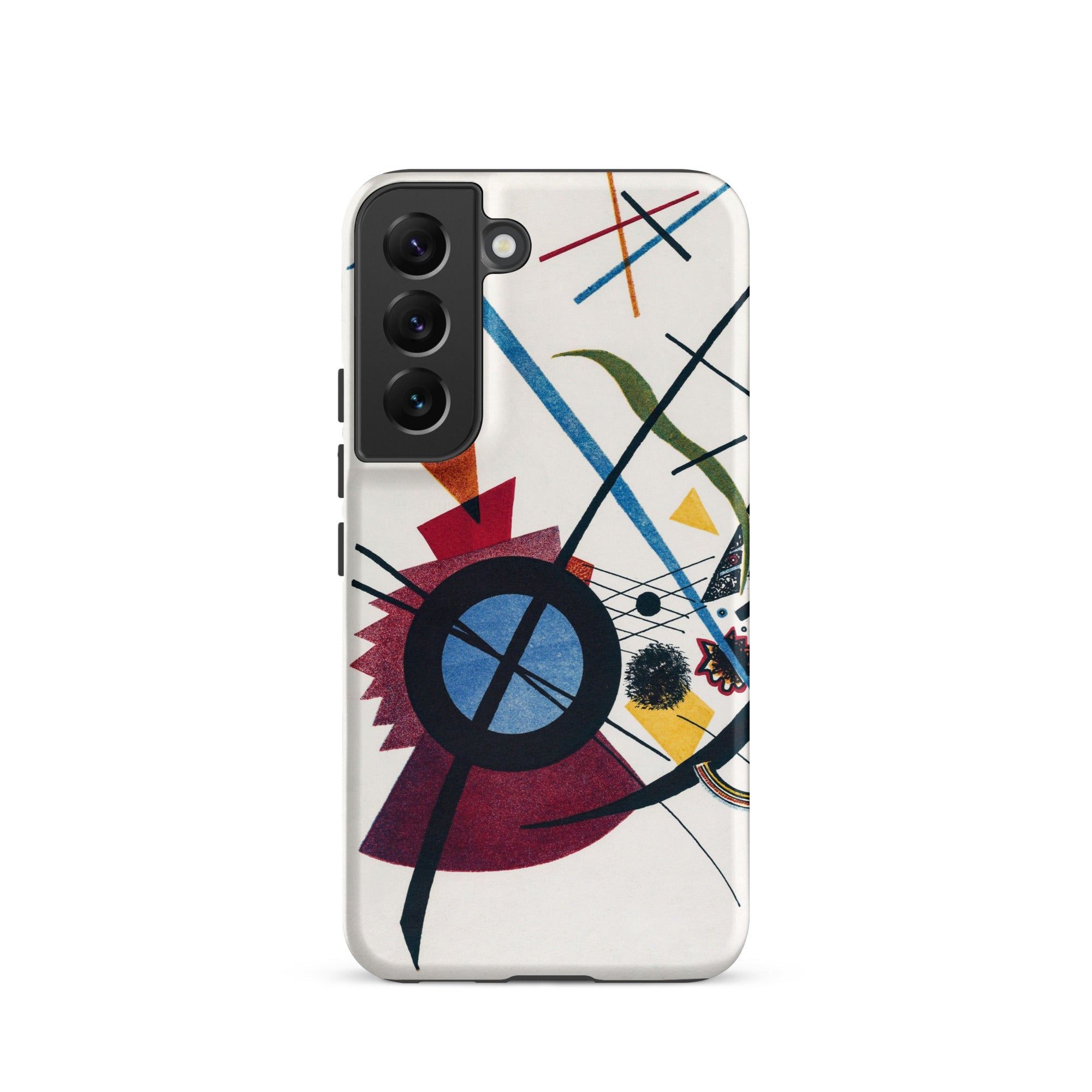 Violet Wassily Kandinsky Samsung Case, Galaxy S22 / Matte, White Phone Case Abstract Geometric Design