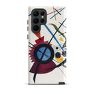 Violet Wassily Kandinsky Samsung Case, Galaxy S22 Ultra / Matte, White Phone Case Abstract Art Design Lines Circles