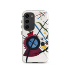 Violet Wassily Kandinsky Samsung Case, Galaxy S23 / Matte, White Phone Case Abstract Art Design Colorful Lines