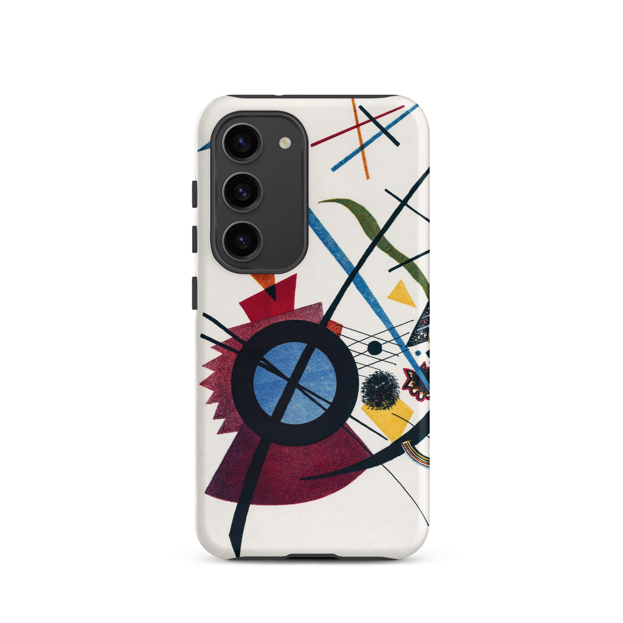 Violet Wassily Kandinsky Samsung Case, Galaxy S23 / Matte, White Phone Case Abstract Art Design Colorful Lines