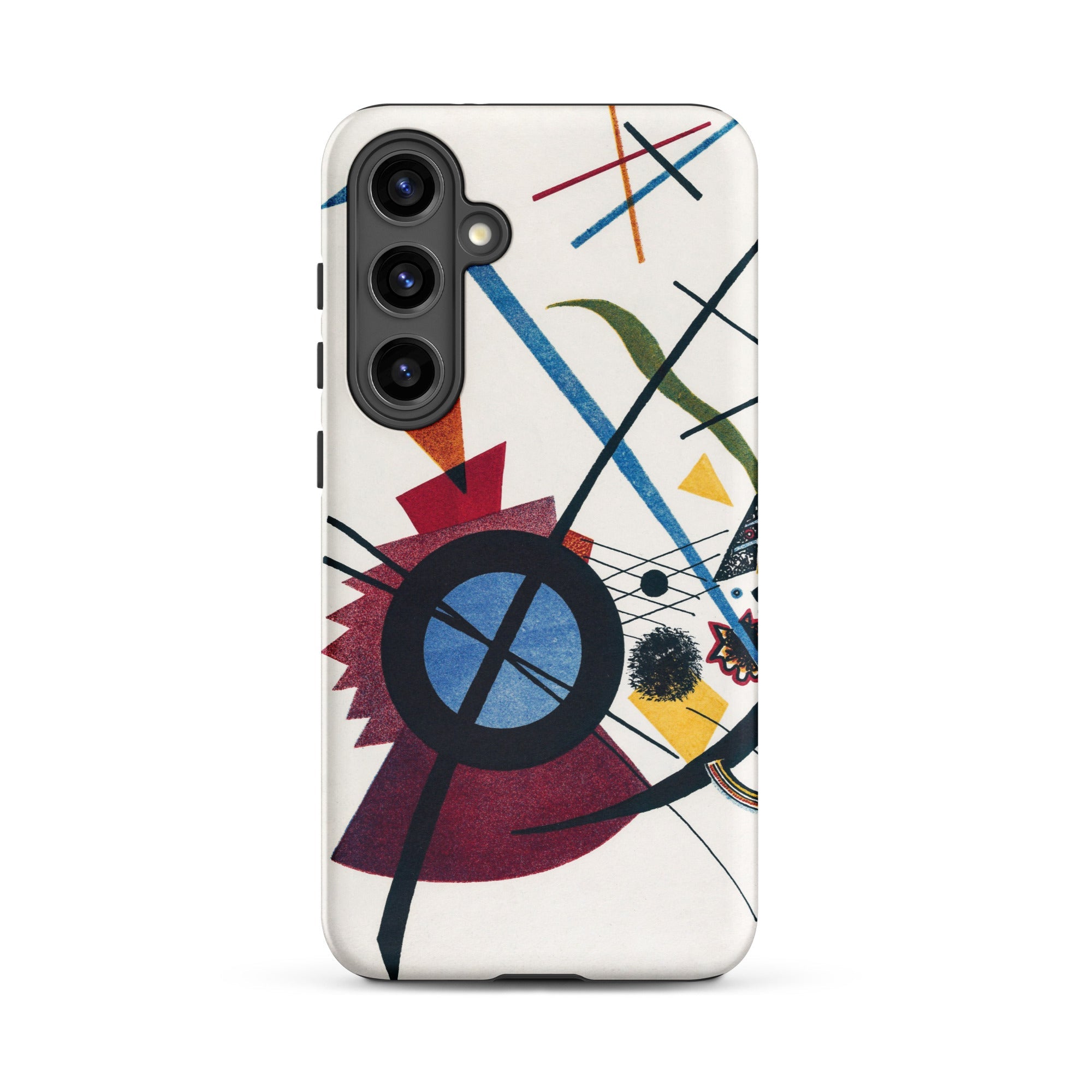 Violet Wassily Kandinsky Samsung Case, Galaxy S24 Plus / Matte, Smartphone Case White Background Adorned Abstract Colorful Geometric