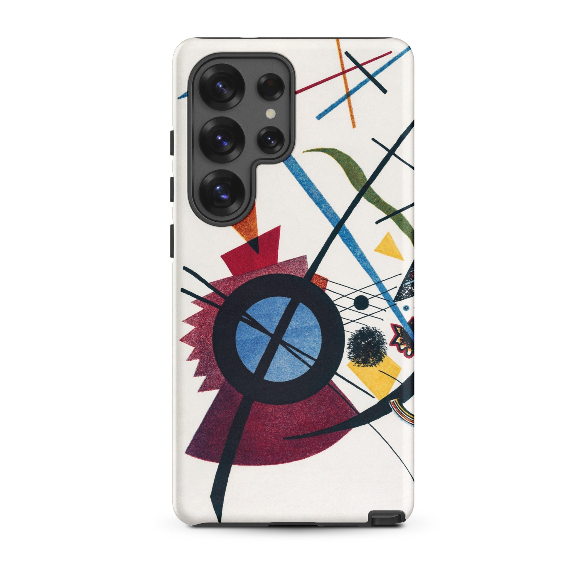 Violet Wassily Kandinsky Samsung Case, Galaxy S25 Ultra / Matte, White Phone Case Abstract Artistic Design Colorful Lines