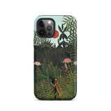 Virgin Forest - Henri Rousseau Phone Case Iphone 12 Pro / Matte Phone Case Lush Jungle Scene Vibrant Green Foliage Virgin Forest Henri,
