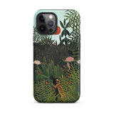 Virgin Forest - Henri Rousseau Phone Case Iphone 12 Pro Max / Matte Phone Case Lush Jungle Scene Vibrant Green Foliage Virgin Forest Henri,