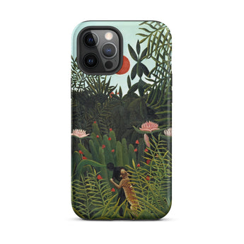 Virgin Forest - Henri Rousseau Phone Case Iphone 12 Pro Max / Matte Phone Case Lush Jungle Scene Vibrant Green Foliage Virgin Forest Henri,