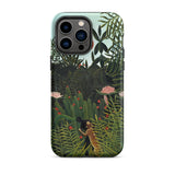 Virgin Forest - Henri Rousseau Phone Case Iphone 14 Pro Max / Matte Phone Case Lush Jungle Scene Vibrant Green Foliage Virgin Forest Henri,