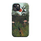 Virgin Forest - Henri Rousseau Phone Case Iphone 14 Plus / Matte Phone Case Vibrant Jungle Scene Lush Green Foliage Virgin Forest Henri,