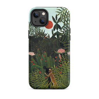 Virgin Forest - Henri Rousseau Phone Case Iphone 14 Plus / Matte Phone Case Vibrant Jungle Scene Lush Green Foliage Virgin Forest Henri,