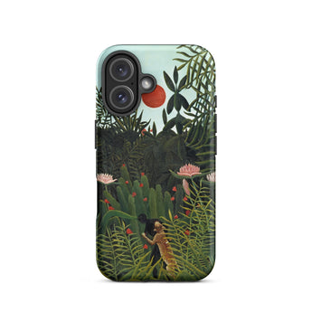 Virgin Forest - Henri Rousseau Phone Case Iphone 16 / Matte Phone Case Vibrant Jungle Scene Lush Green Foliage Virgin Forest Henri,