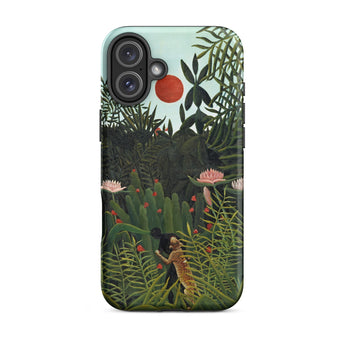 Virgin Forest - Henri Rousseau Phone Case Iphone 16 Plus / Matte Phone Case Vibrant Jungle Scene Lush Green Foliage Virgin Forest Henri,
