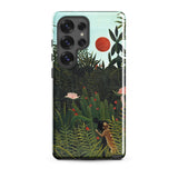 Virgin Forest - Henri Rousseau Phone Case Samsung Galaxy S25 Ultra / Matte Phone Case Vibrant Jungle Scene Lush Green Foliage Virgin Forest