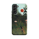 Virgin Forest - Henri Rousseau Phone Case Samsung Galaxy S22 Plus / Matte Phone Case Vibrant Jungle Scene Lush Green Foliage Virgin Forest