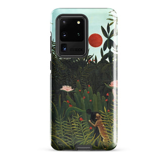 Virgin Forest - Henri Rousseau Phone Case Samsung Galaxy S20 Ultra / Matte Phone Case Vibrant Jungle Scene Lush Green Foliage Virgin Forest